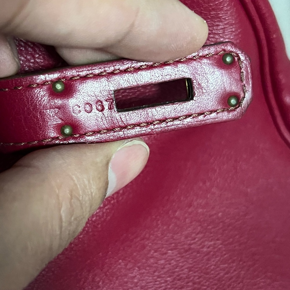 Authentic Hermes’ rouge roubis birkin 35 - Picture 2 of 13